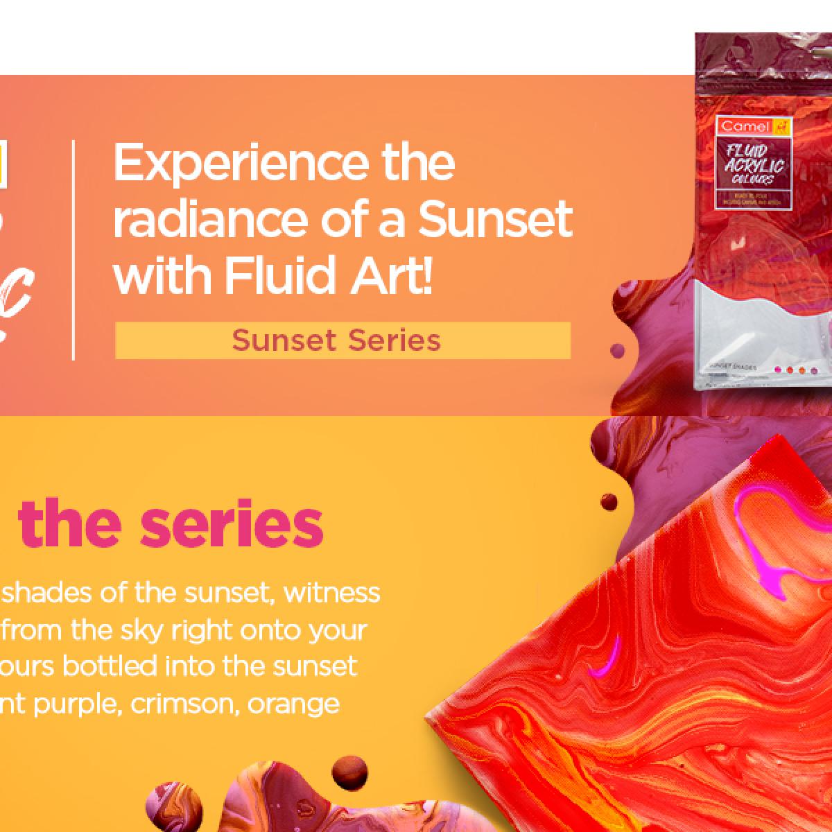Camel Fluid Acrylic Kit - Sunset Series